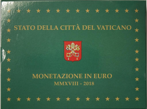 VATICAN 2018 - EURO COINS SET - PROOF